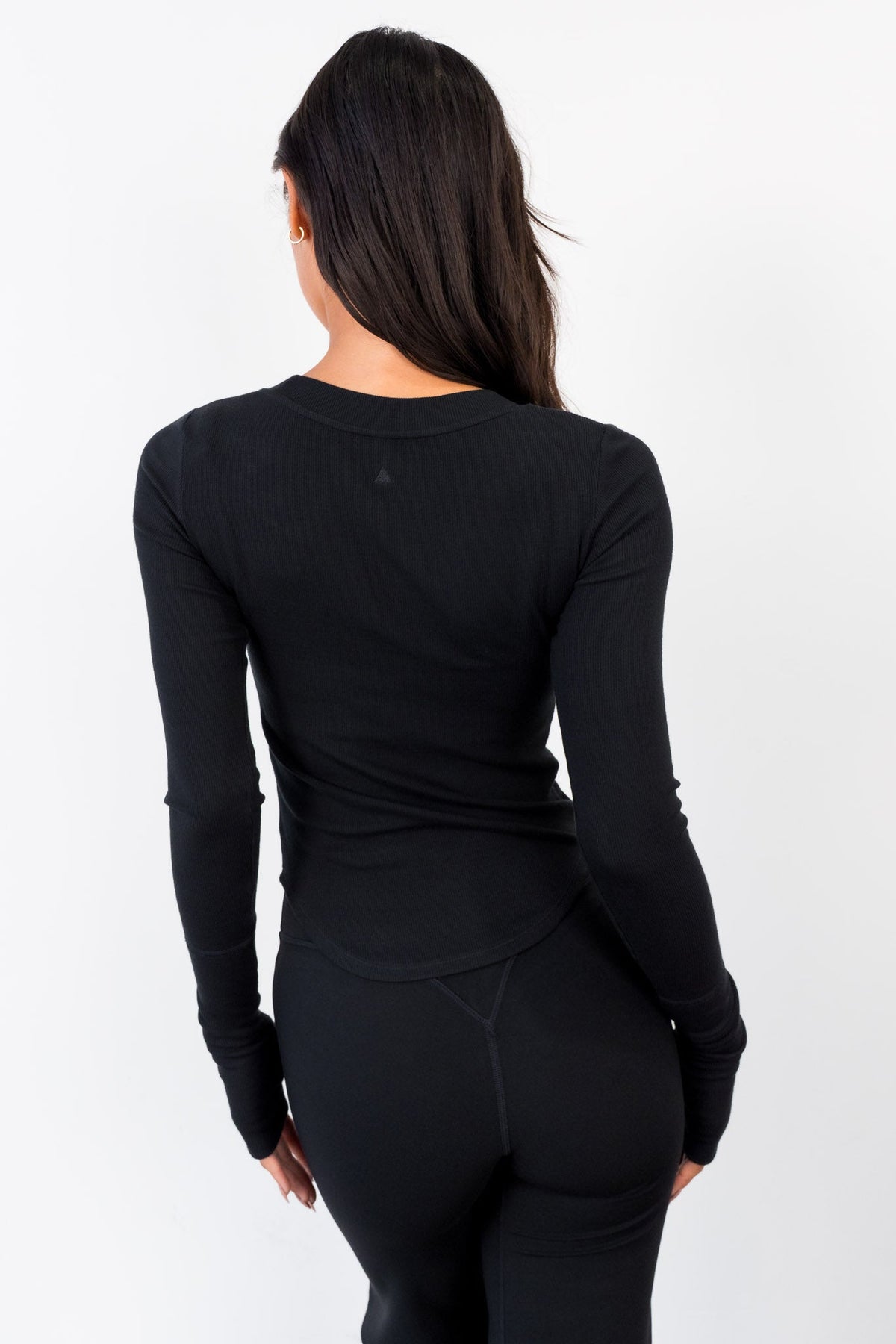 Vitality Essential Rib Scoop Top - Midnight
