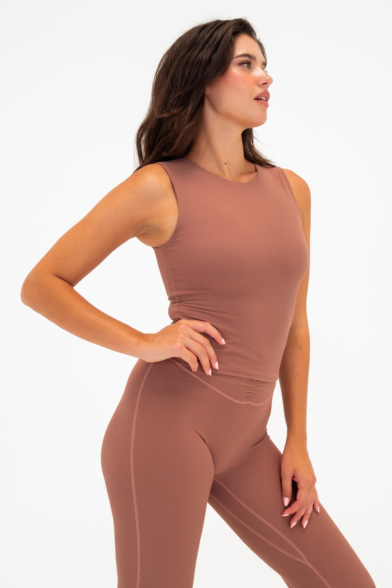 Cloud II™ Rib Crew Tank - Sepia
