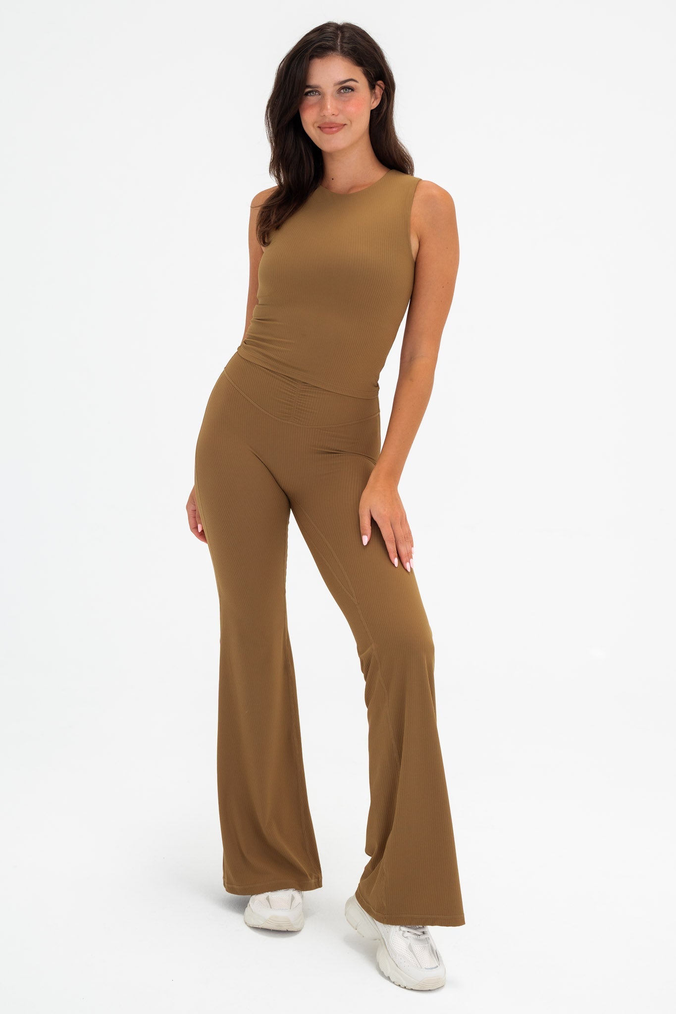 Cloud II™ Rib Cinch Wide Leg Trouser - Crocodile