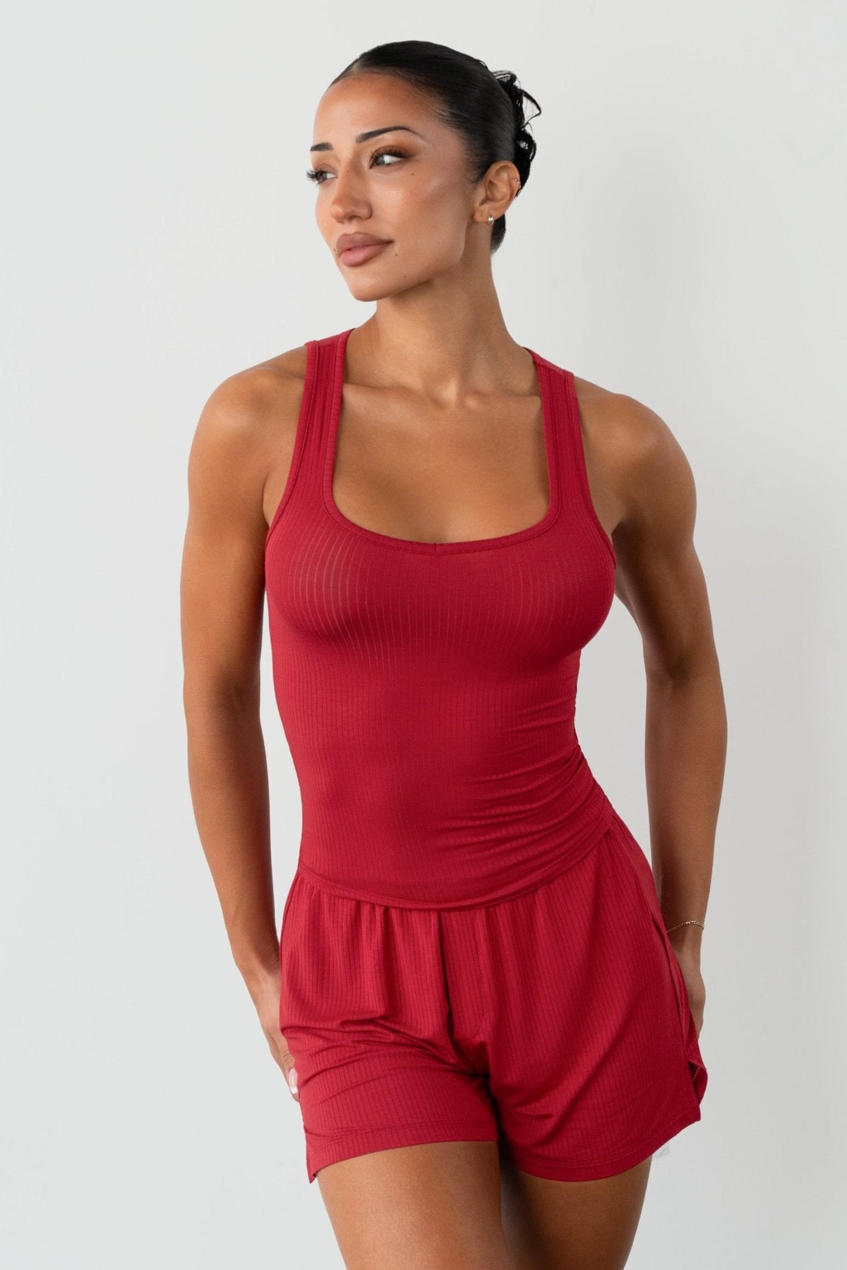 Vitality Float Rib V Tank - Crimson