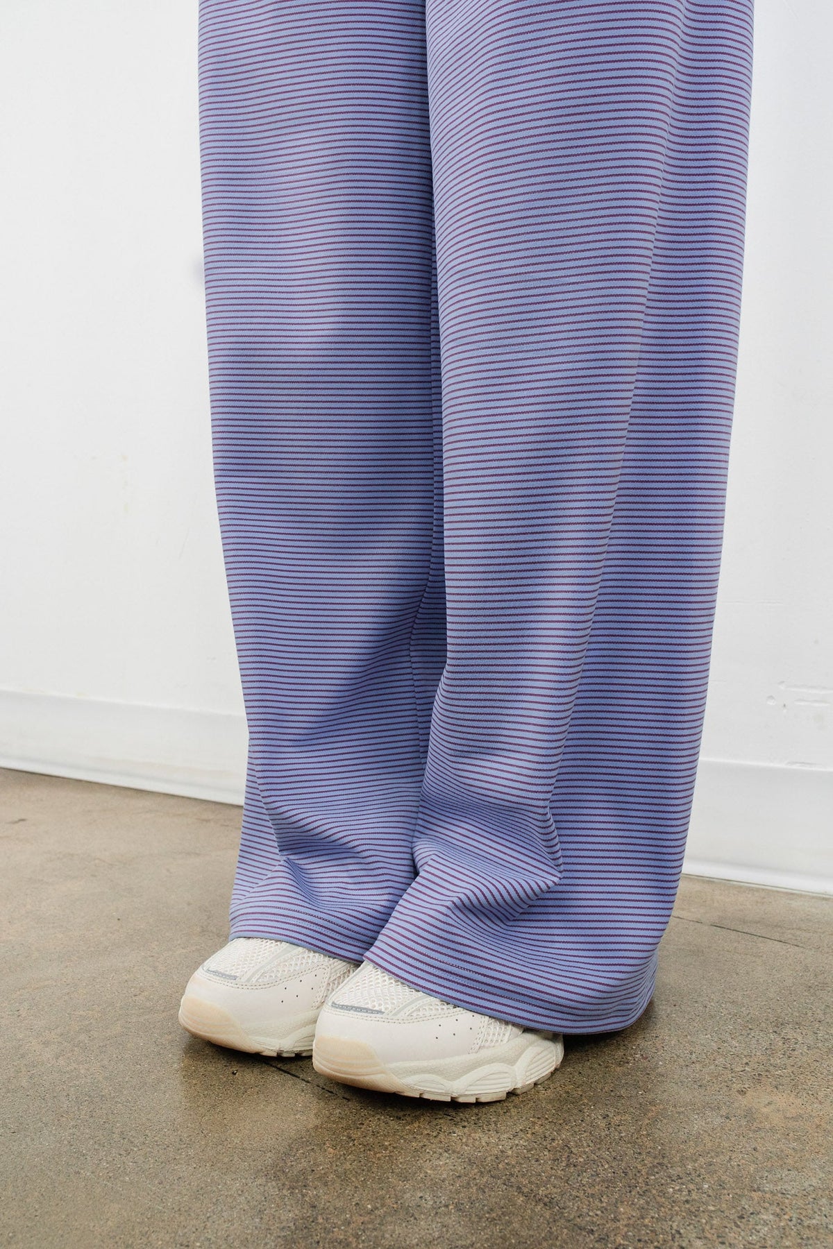 Vitality Microstripe Foldover Pant - Bluebird Microstripe