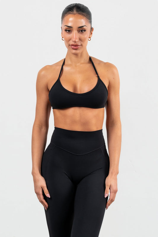 Cloud II™ Micro Halter Bra - Midnight