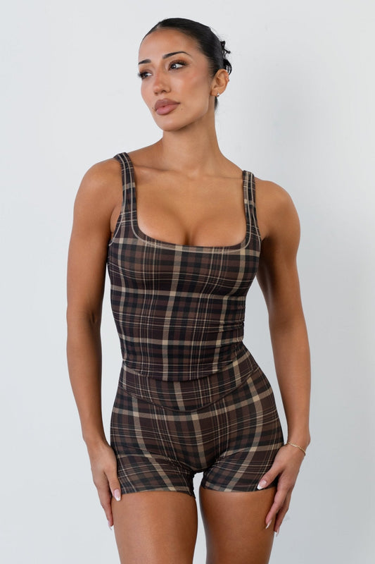 Cloud II™ U Tank - Espresso Plaid