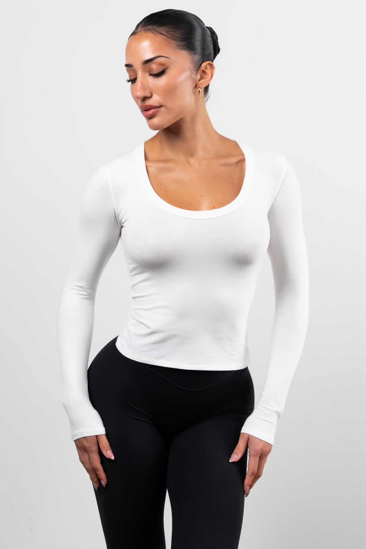 Vitality Basis® Scoop Long Sleeve - Snow