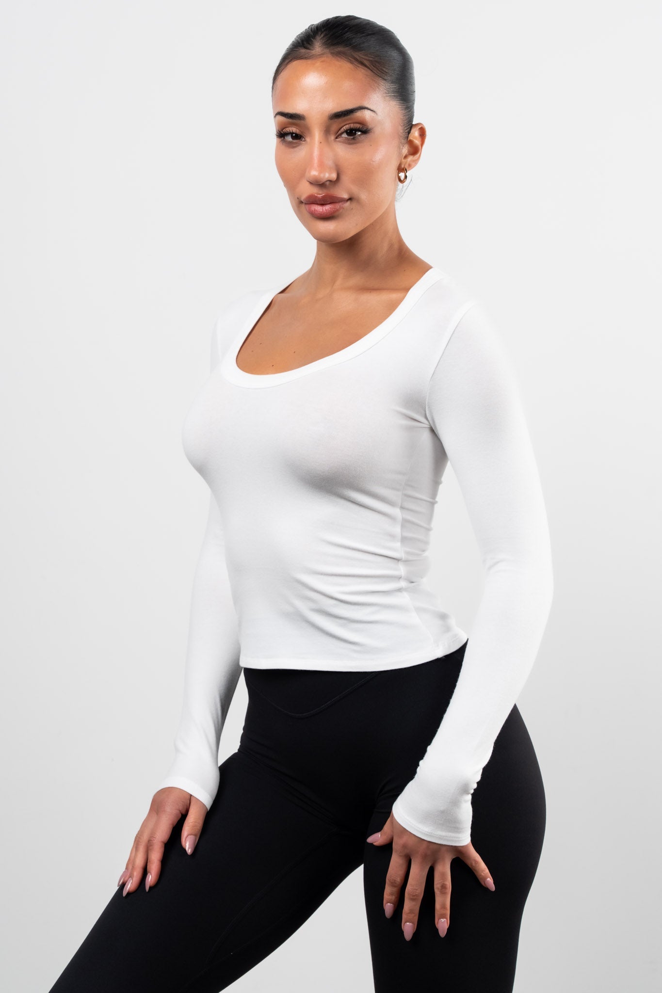 Vitality Basis® Scoop Long Sleeve - Snow