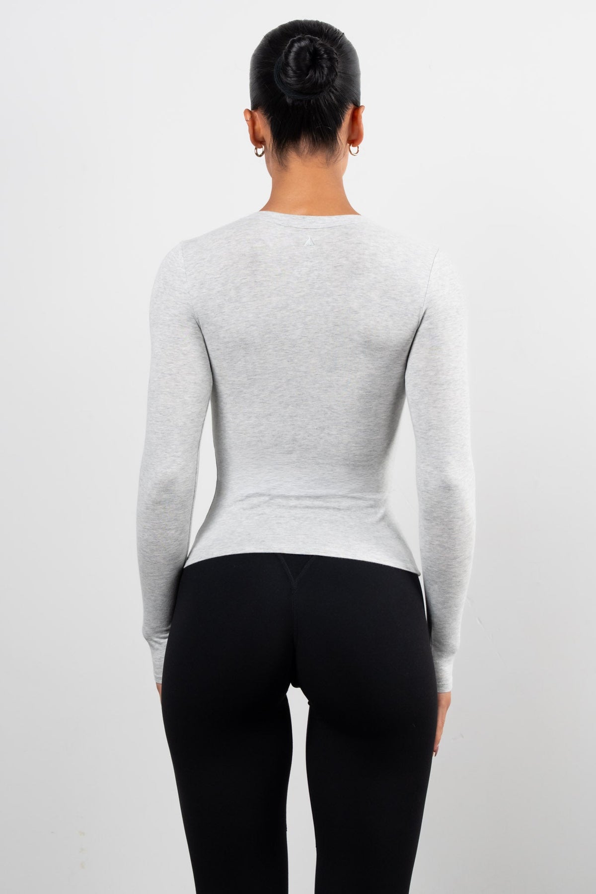 Vitality Basis® Scoop Long Sleeve - Stone Heather