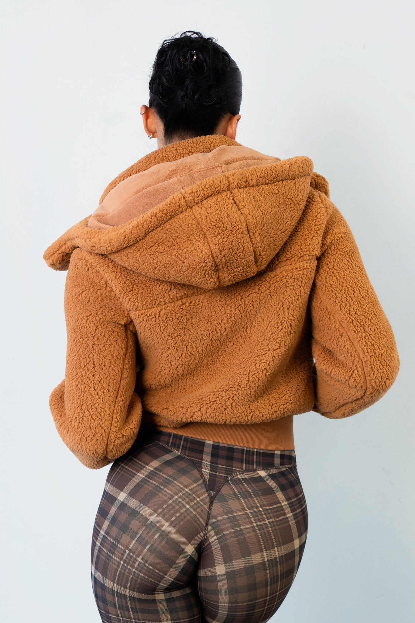 Vitality Teddy Bomber Jacket - Caramel
