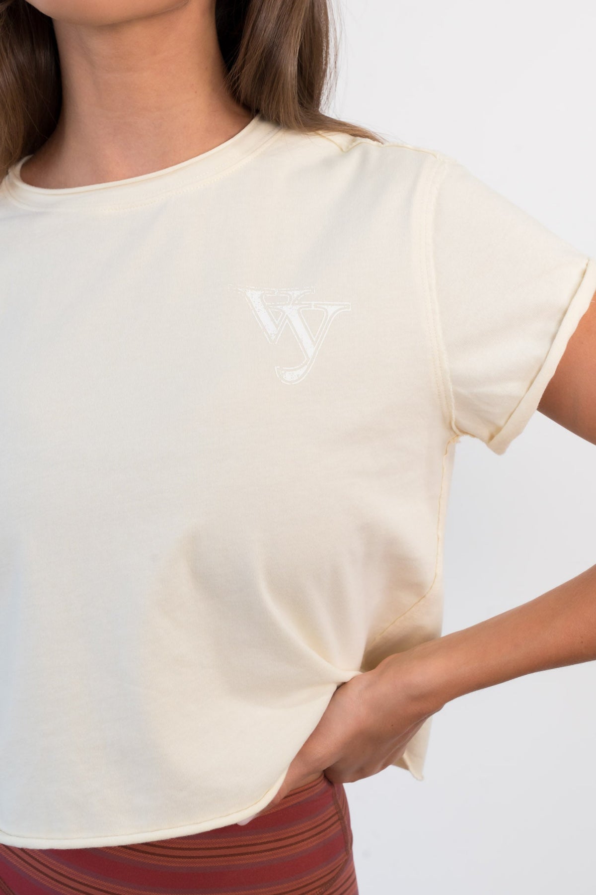Vitality Retro® Varsity Tee - Ivory