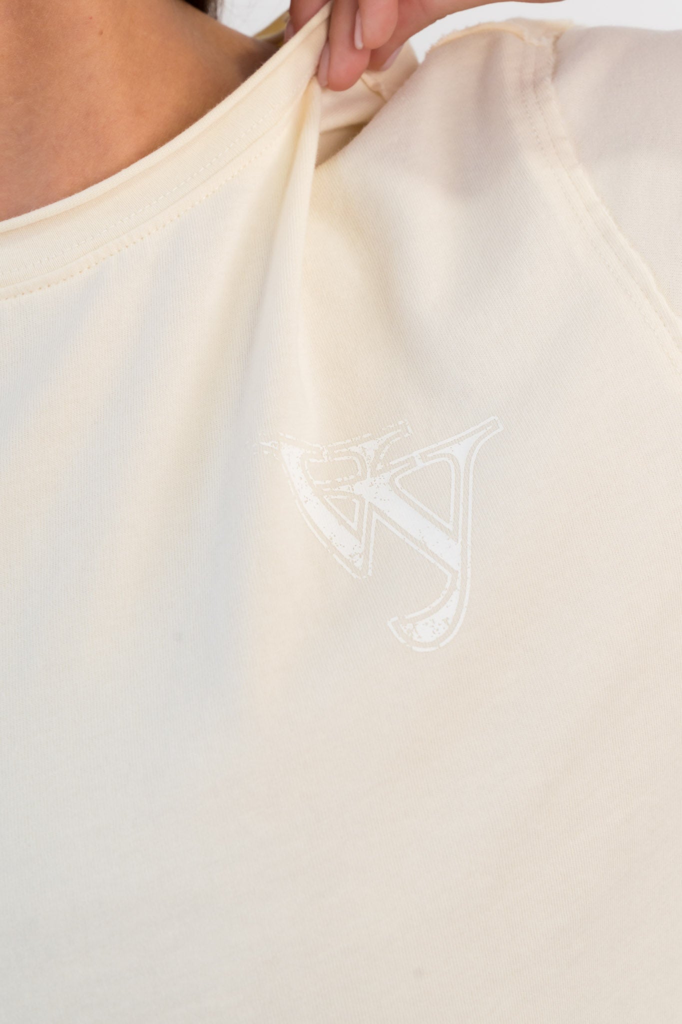 Vitality Retro® Varsity Tee - Ivory