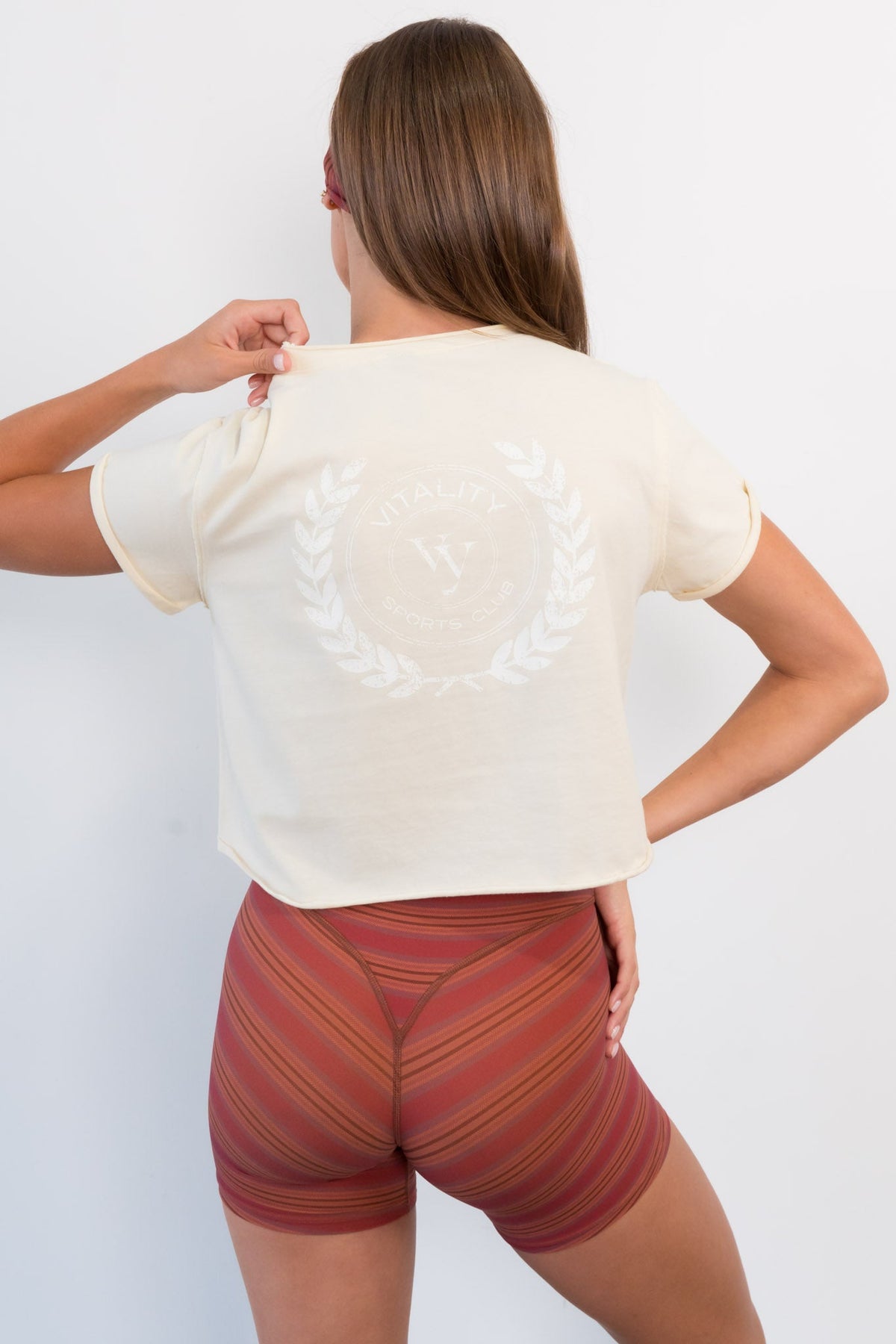 Vitality Retro® Varsity Tee - Ivory