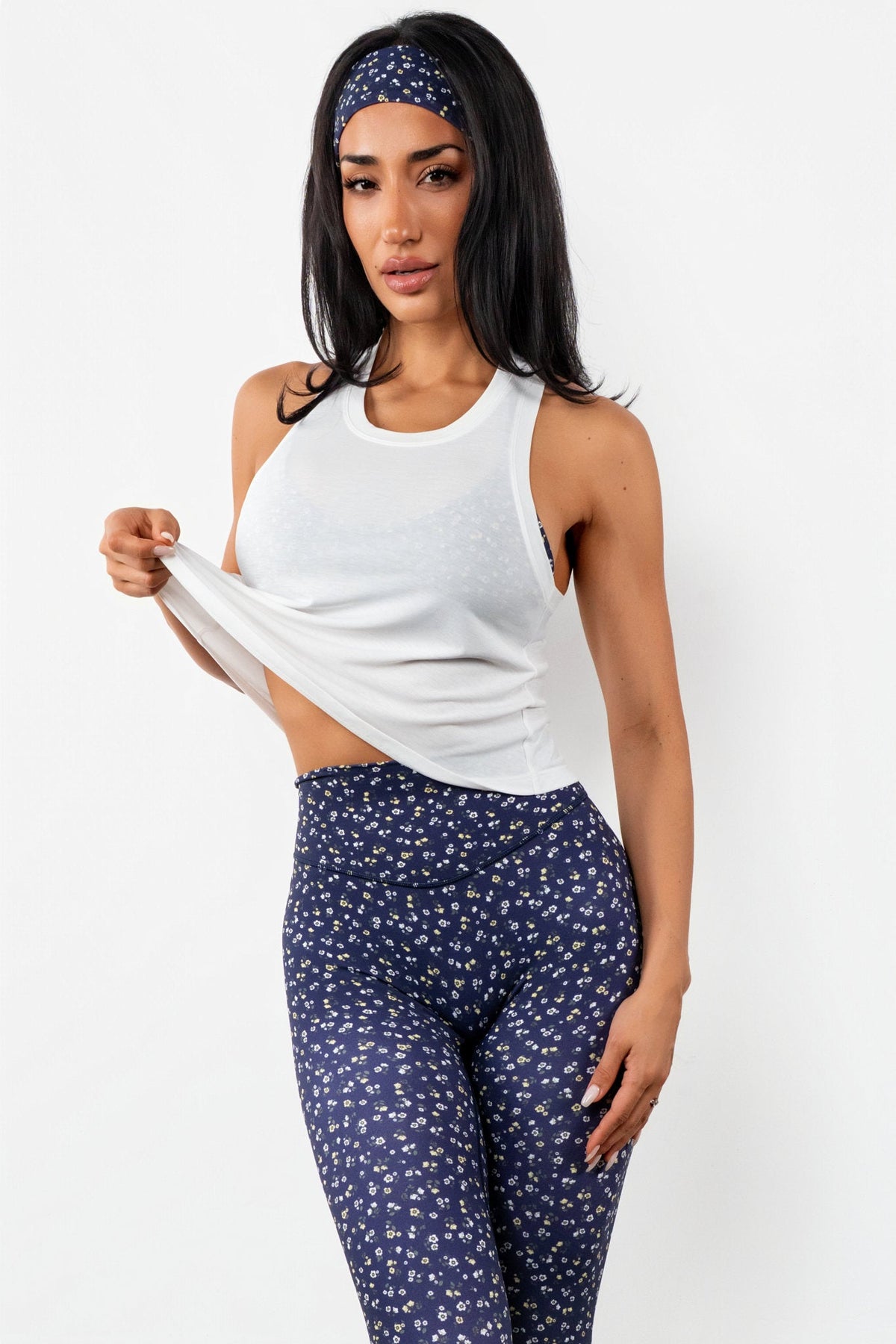 Vitality Flow Racer Tank - Snow