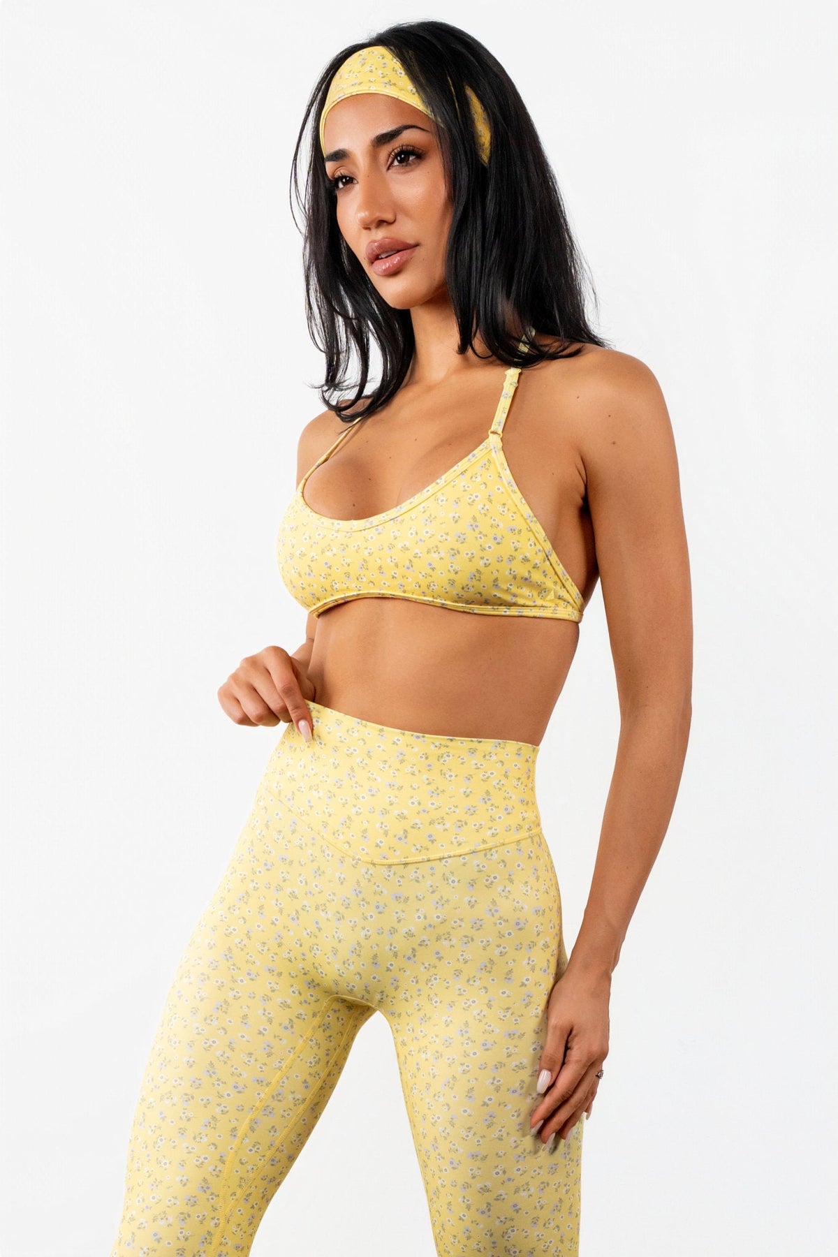 Cloud II™ Micro Halter Bra - Sunny Microfloral