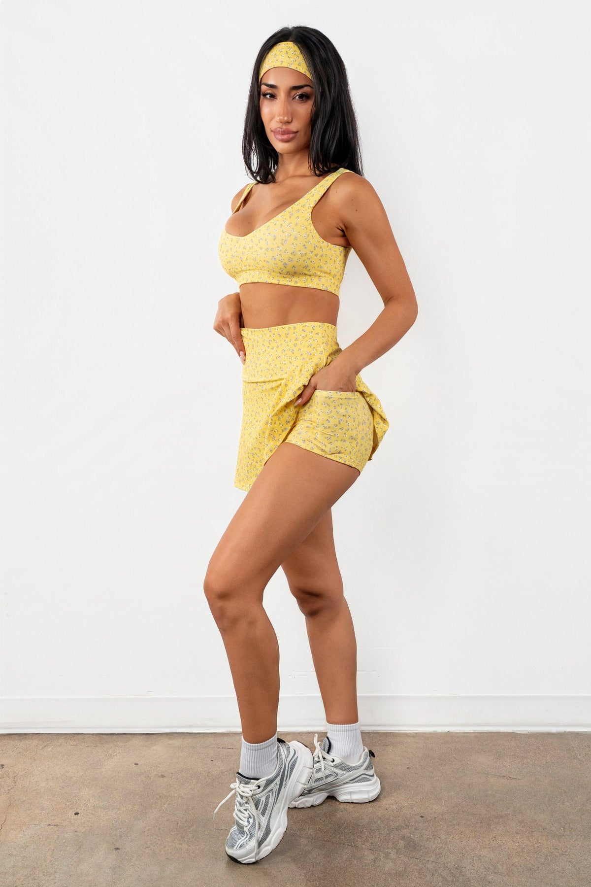 Cloud II™ Flutter Skort - Sunny Microfloral