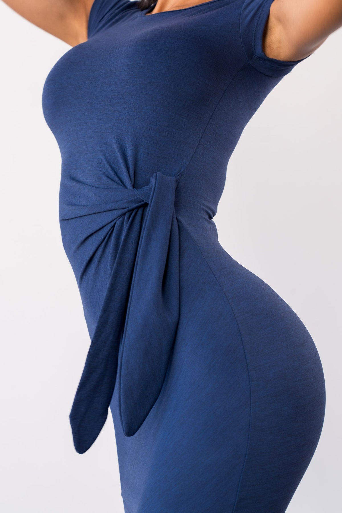 Vitality Daydream® Tie Midi Dress - Oxford Sapphire Marl