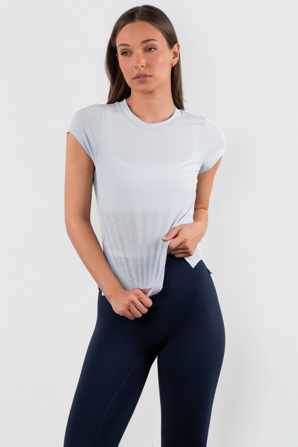 Vitality Flow Simple Tee - Steel