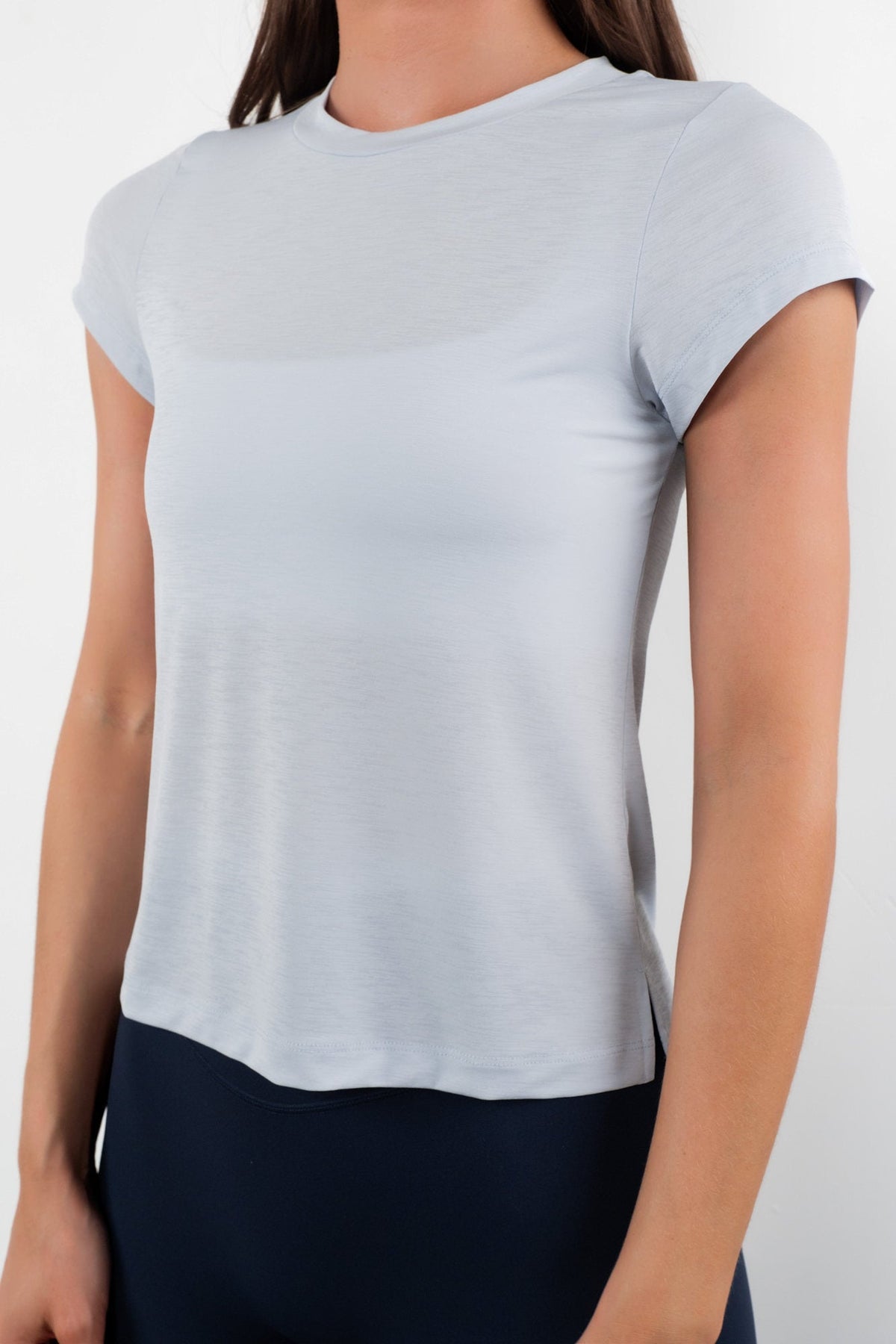 Vitality Flow Simple Tee - Steel