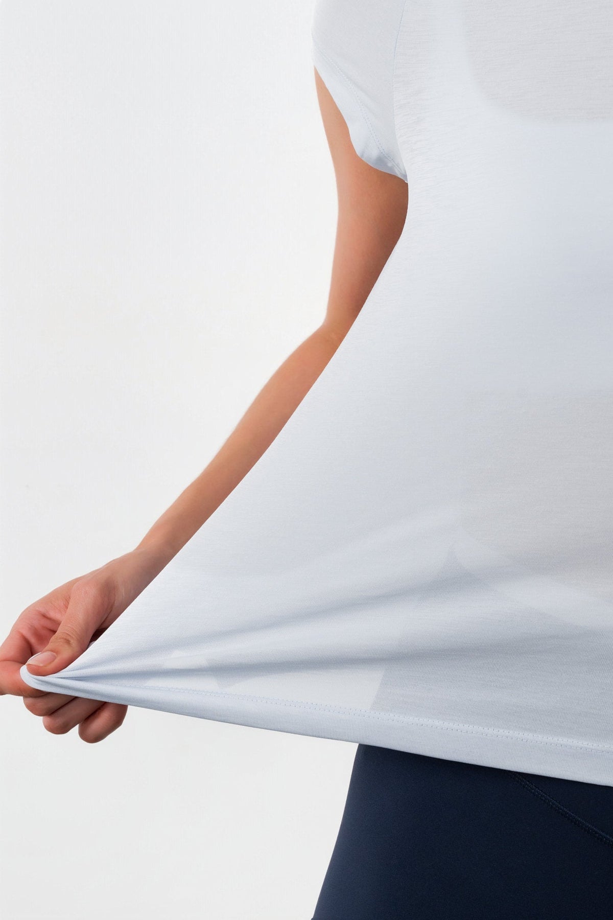 Vitality Flow Simple Tee - Steel