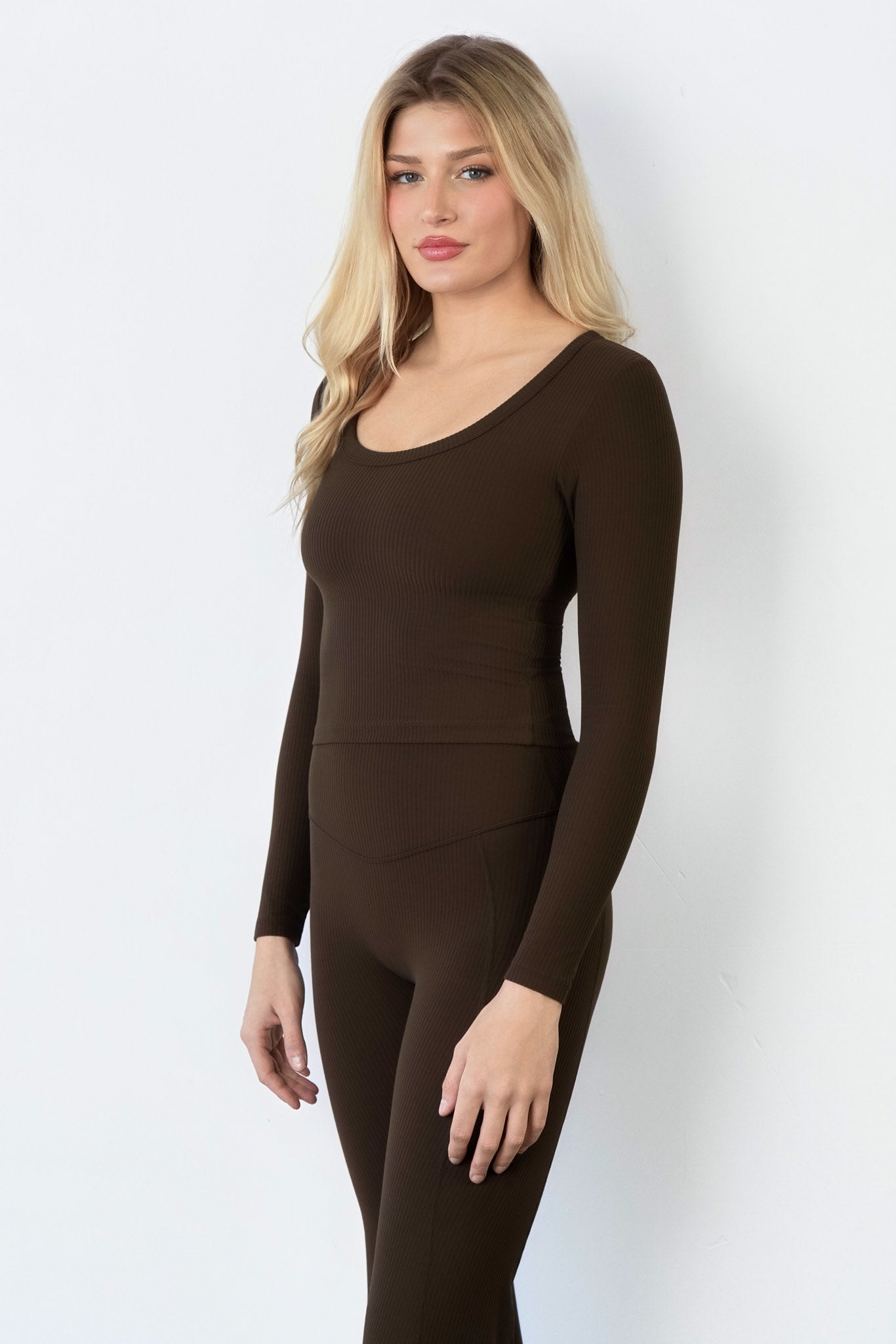 Cloud II™ Rib U Long Sleeve - Walnut