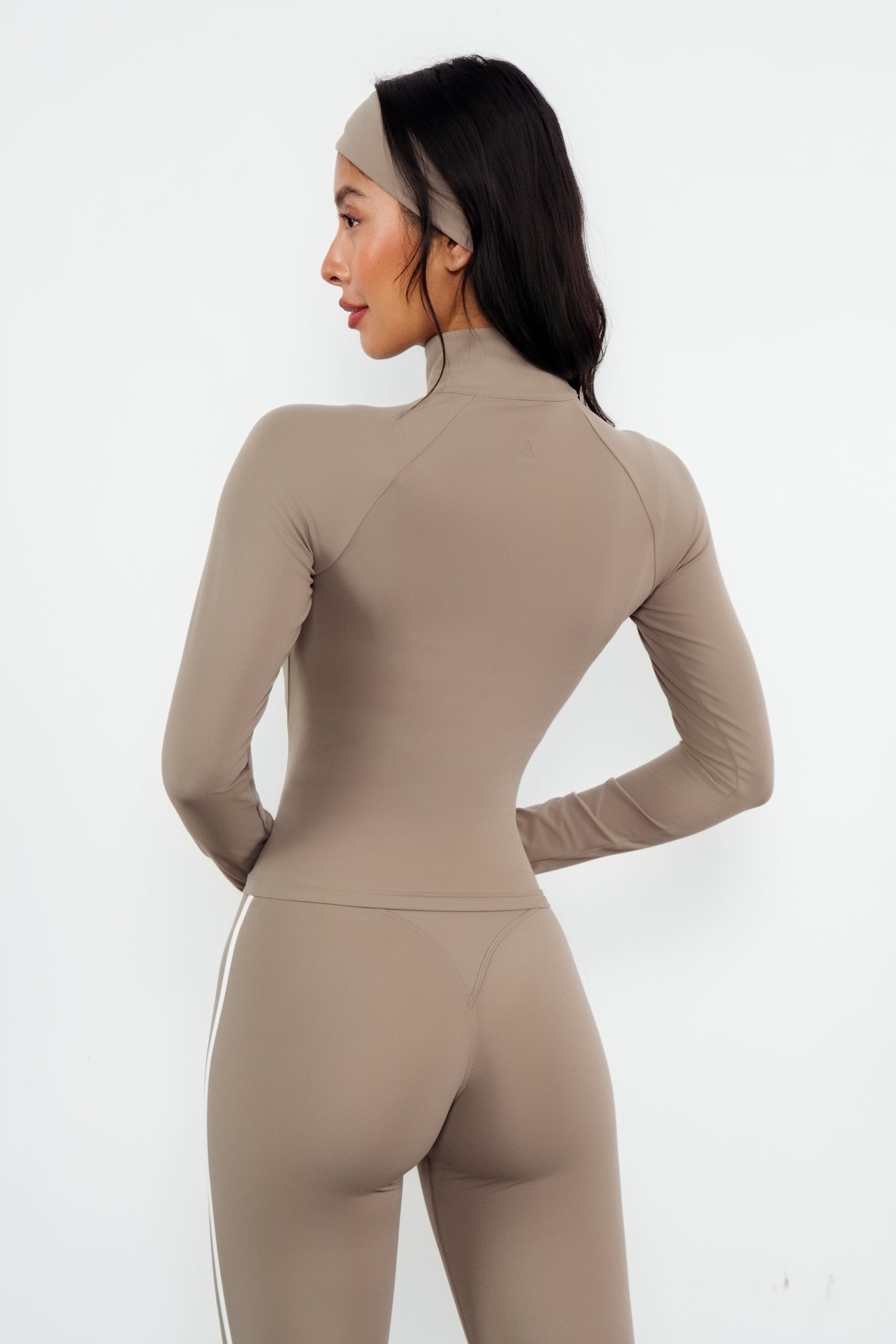 Cloud II™ Fitted Half Zip - Cashew Contrast