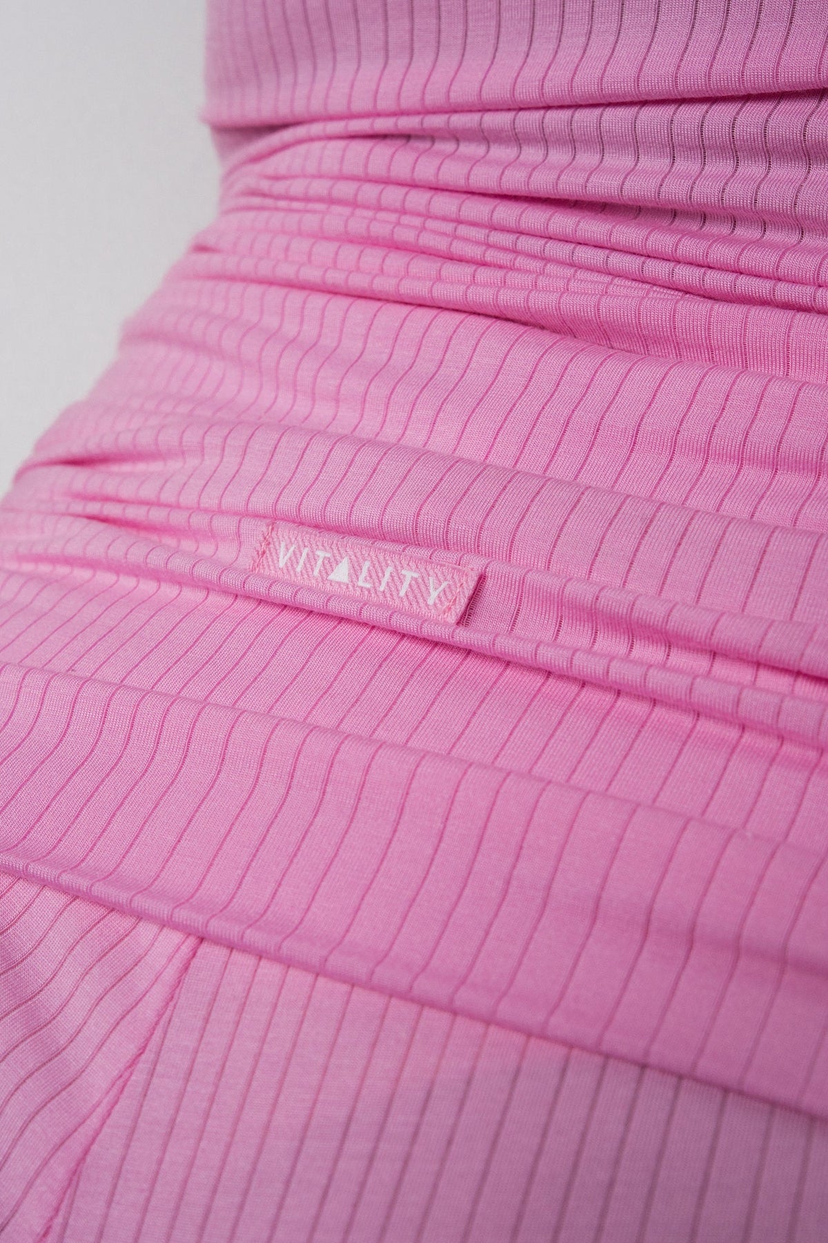Vitality Float® Rib Foldover Short - Pink Frosting