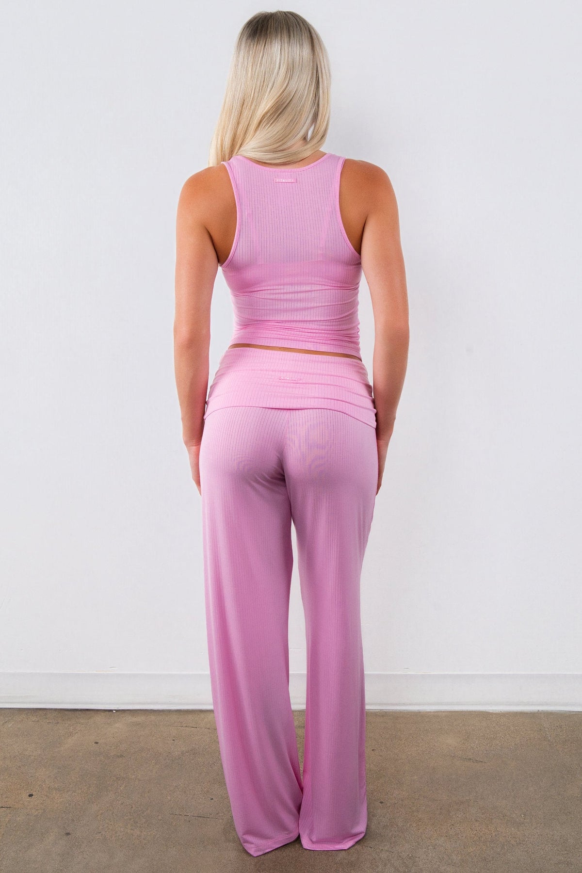 Vitality Float® Rib Foldover Pant - Pink Frosting