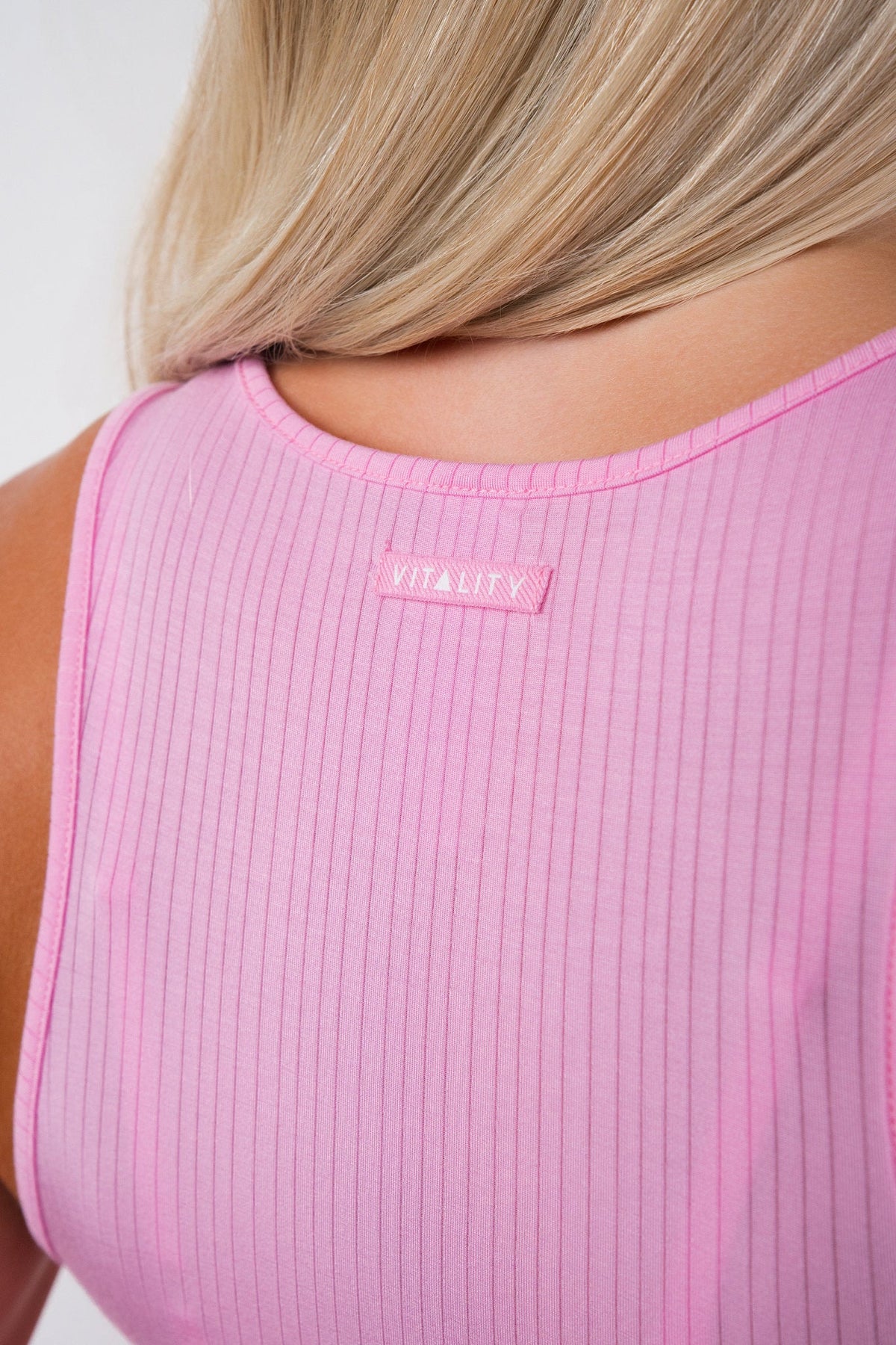 Vitality Float® Rib U Tank - Pink Frosting