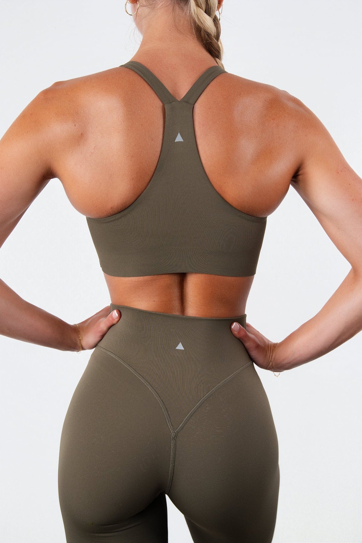 Vitality Pulse® Strappy Racer Bra - Coffee