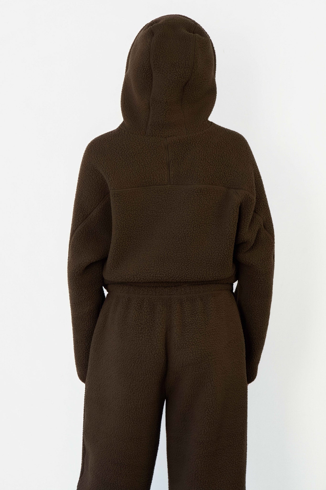 Vitality Polar Fleece Full Zip Hoodie - Toasted Walnut