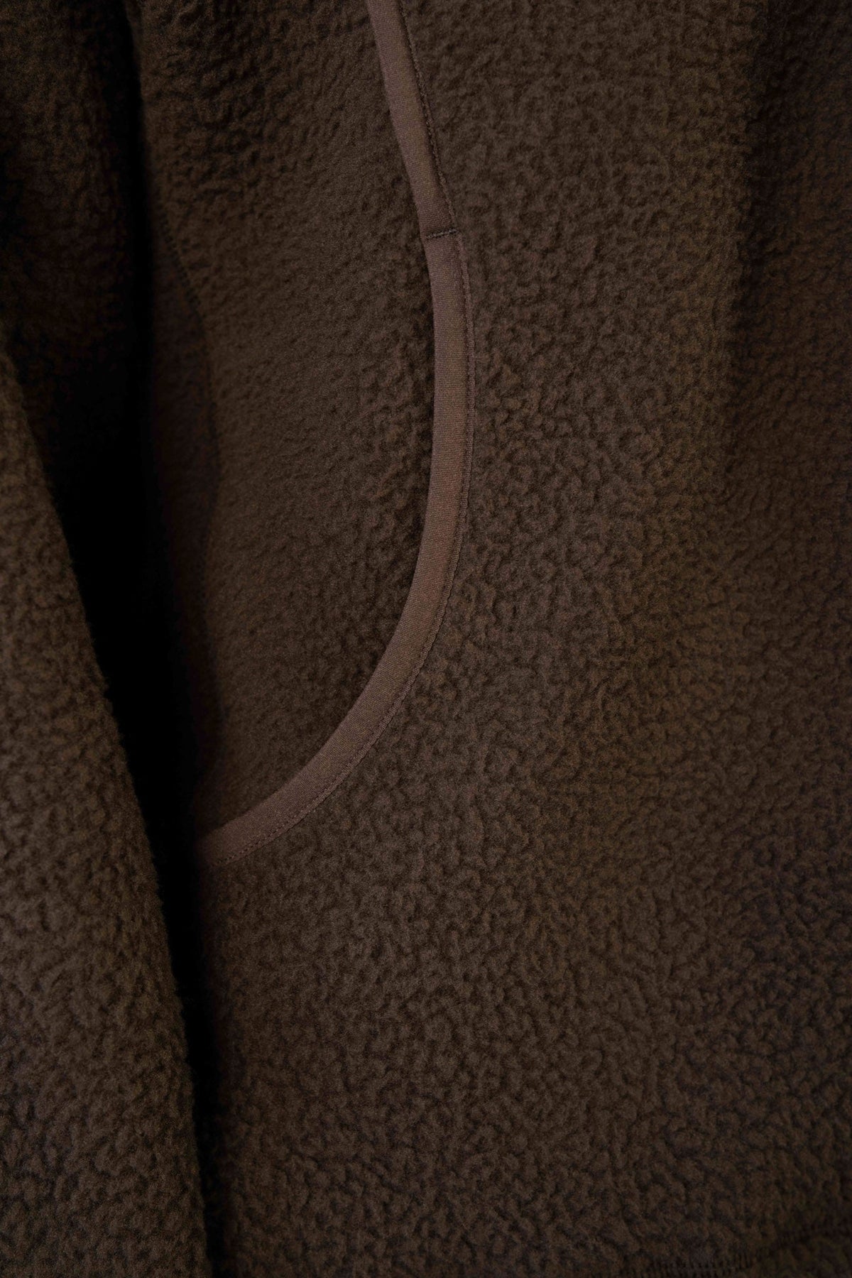 Vitality Polar Fleece Full Zip Hoodie - Toasted Walnut