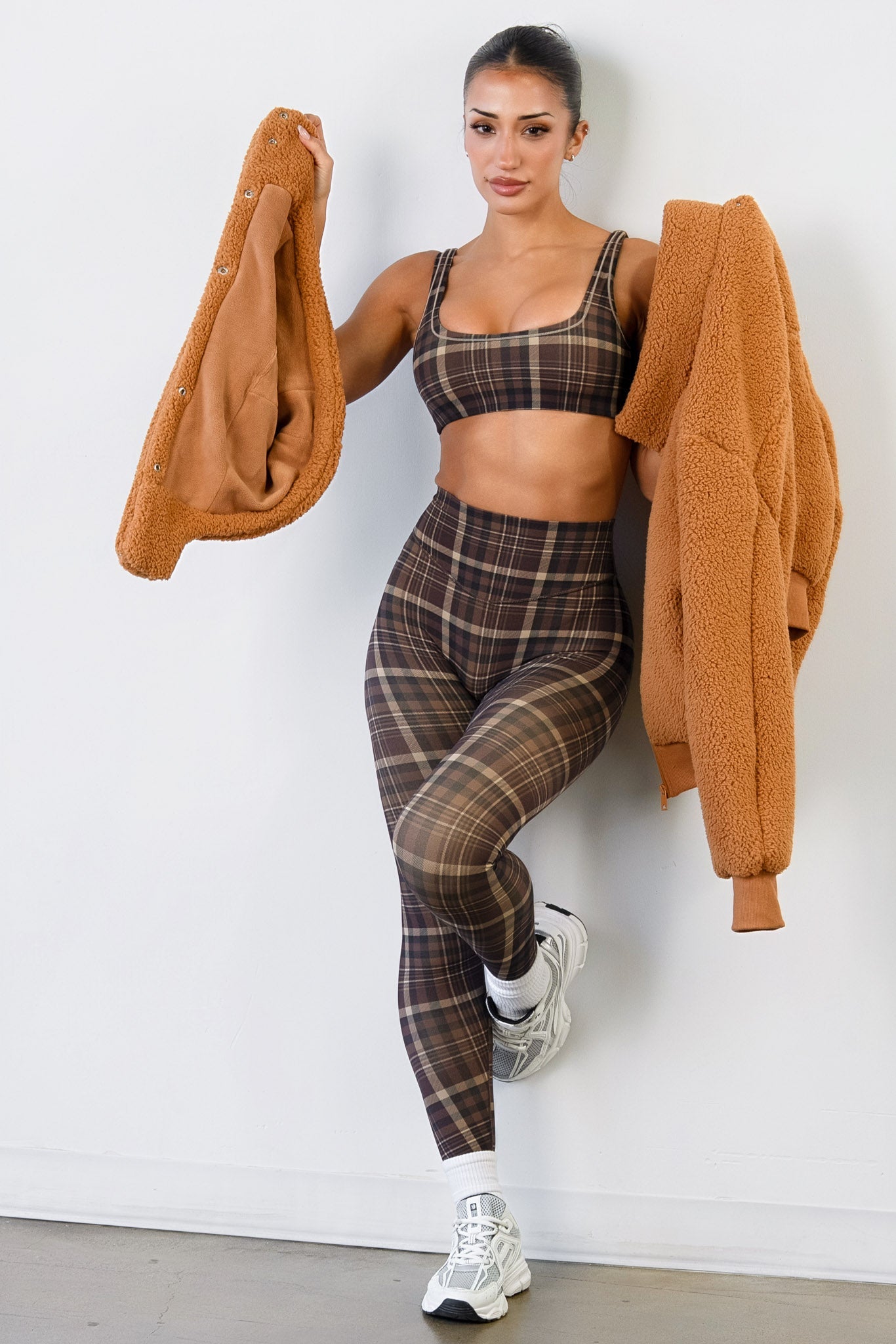 Vitality Teddy Bomber Jacket - Caramel