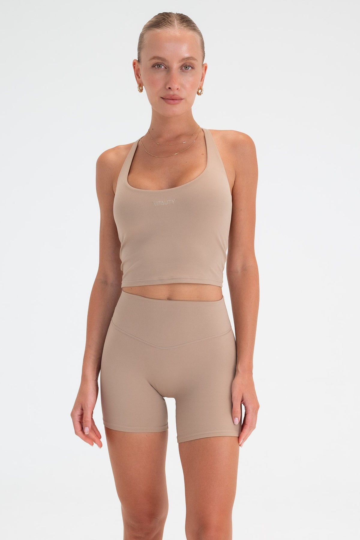 Cloud II™ Lace Up Tank - Khaki