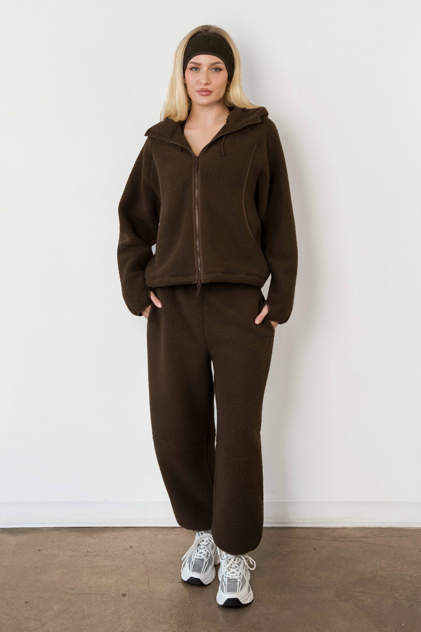 Vitality Polar Fleece Jogger - Toasted Walnut