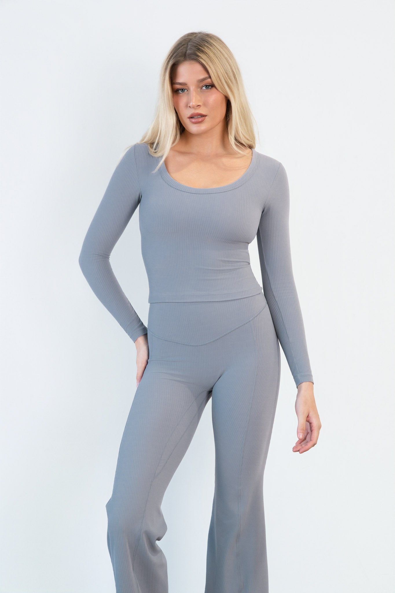Cloud II™ Rib U Long Sleeve - Pebble