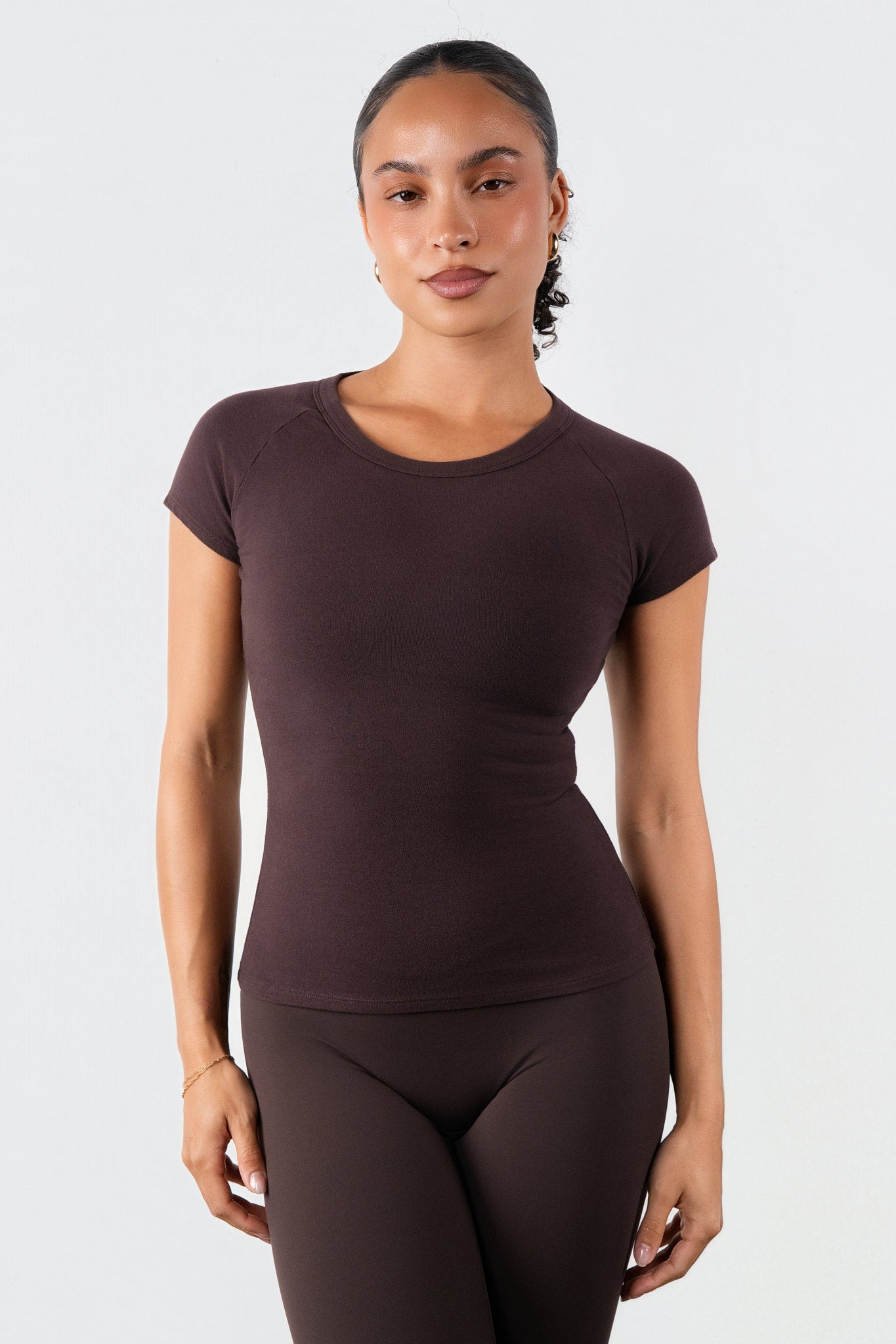 Vitality Basis® Raglan Tee - Espresso