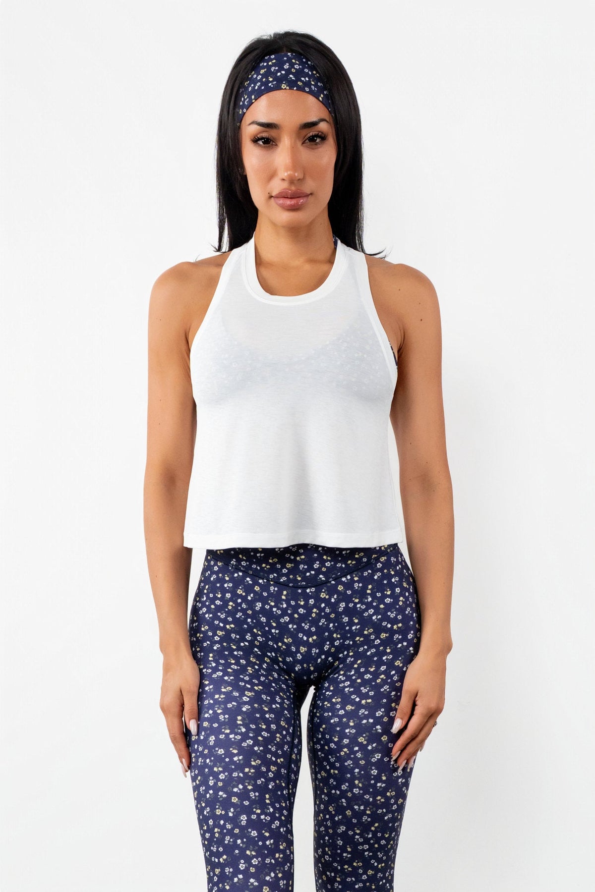 Vitality Flow Racer Tank - Snow