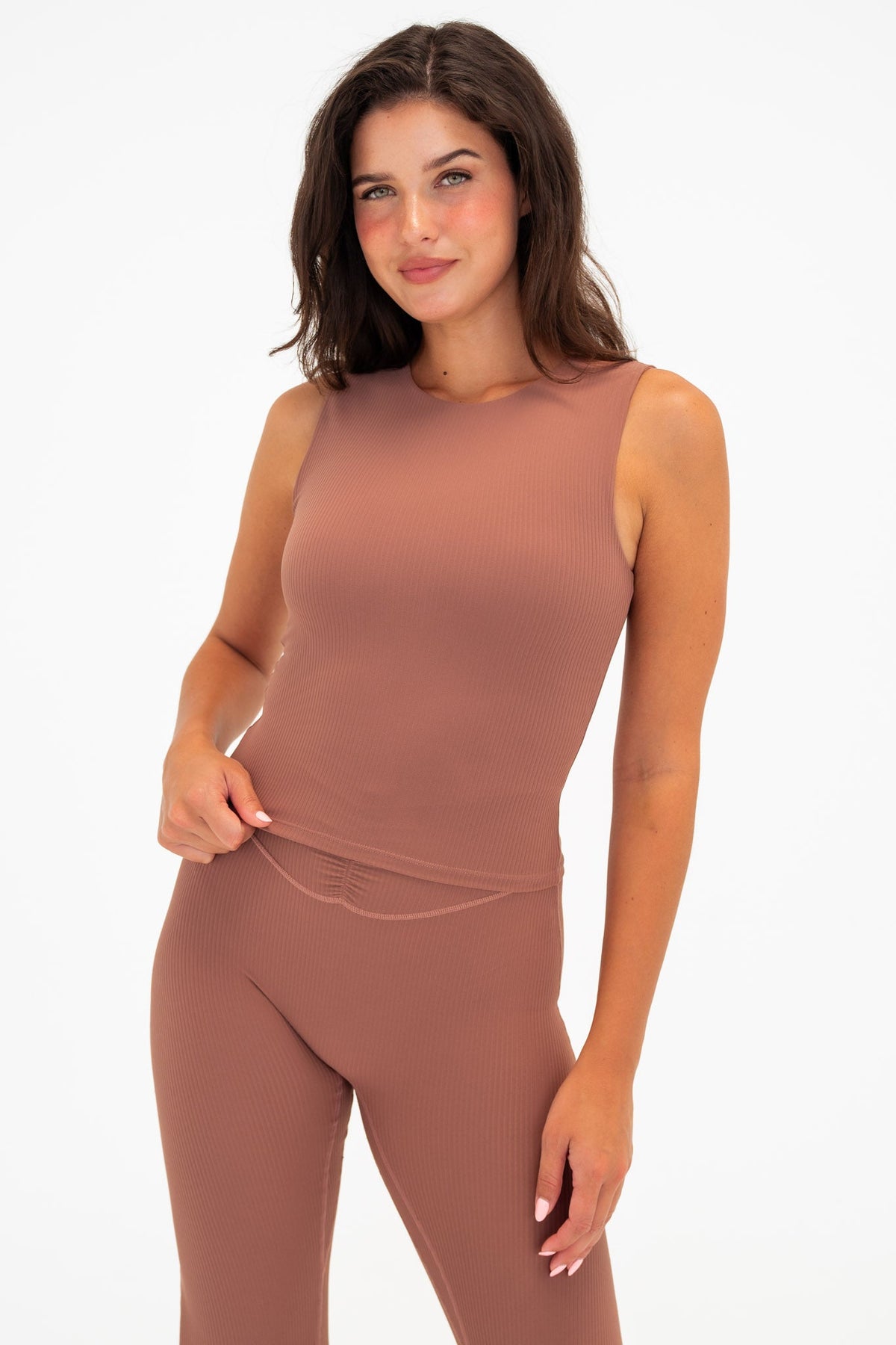 Cloud II™ Rib Crew Tank - Sepia
