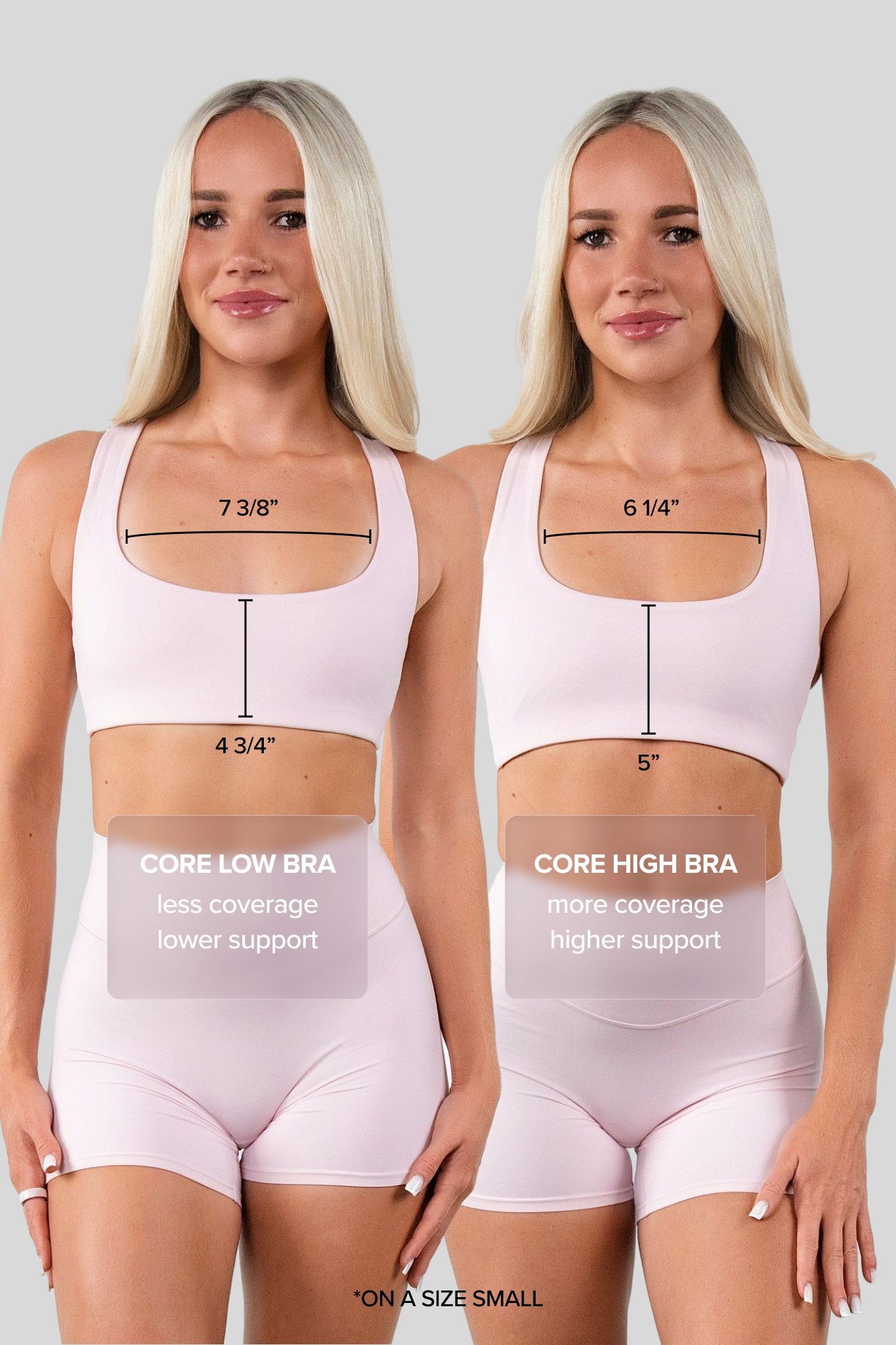Cloud II™ Core High Bra - Rose Quartz